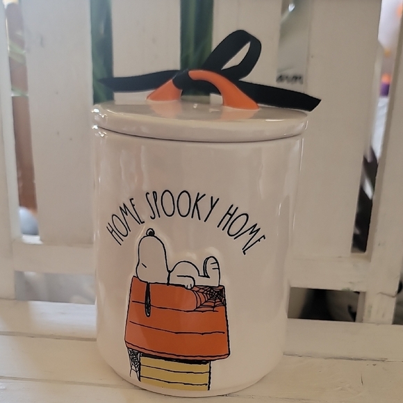 Rae Dunn X Snoopy Home Spooky Home Canister - Picture 1 of 3